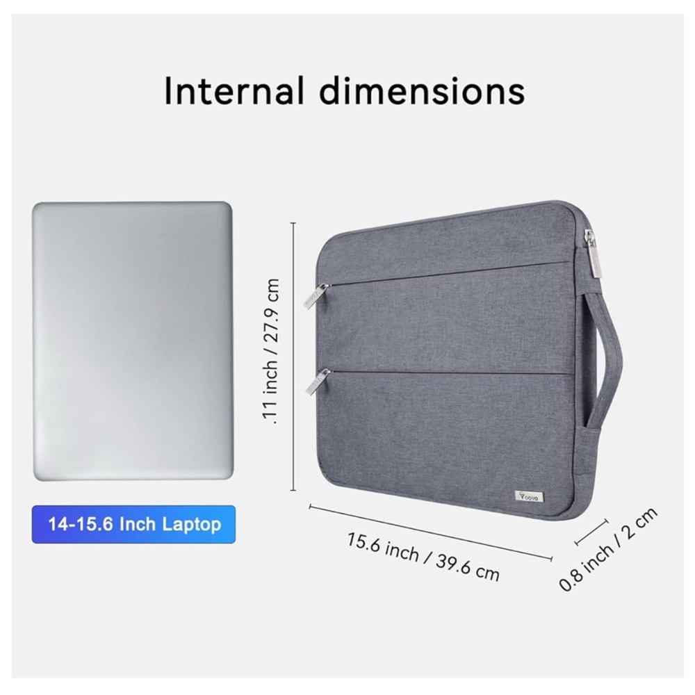 V Voova Laptop Sleeve Carrying Case 15.6 16 Inch - Picture 4 of 4